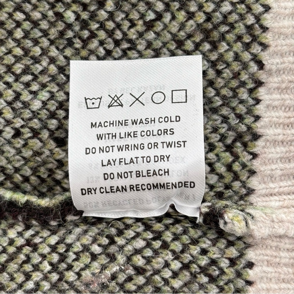 Anthropologie Bel Kazan Icon Dirty Martini Cardigan NWT Brown Tan Olive OS - Picture 12 of 12